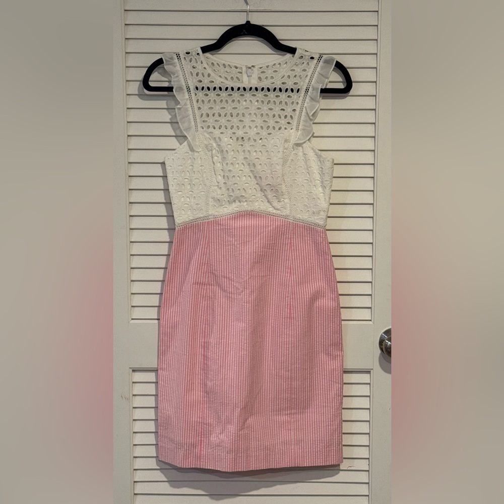 Lilly Pulitzer White and Pink Mini Dress